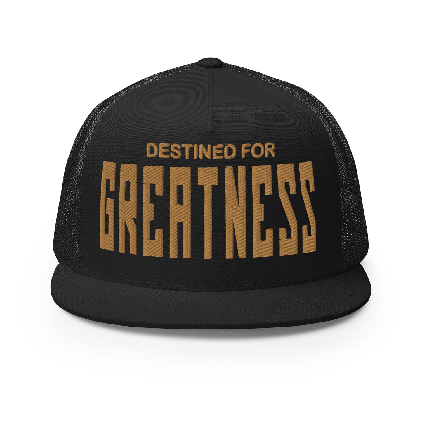 destined for GREATNESS 3D Trucker Cap CAMUNA Black