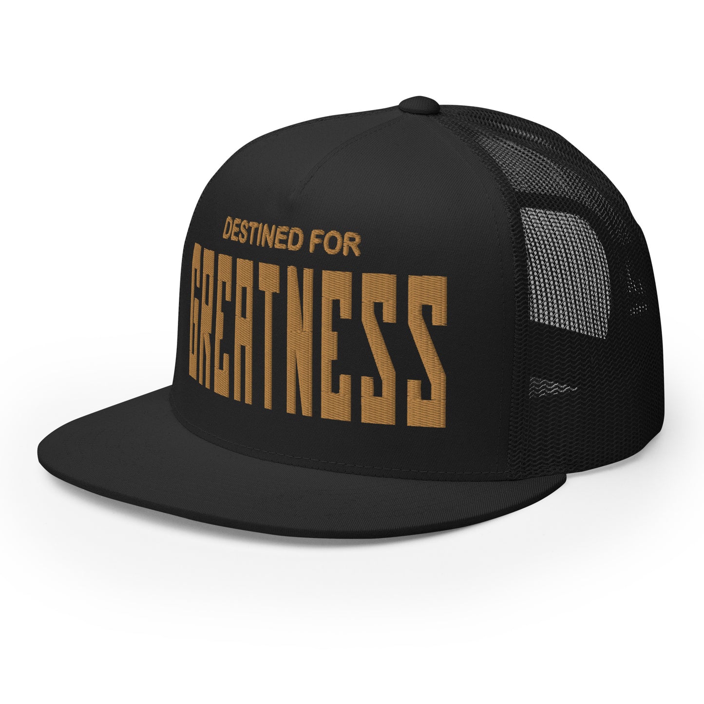 destined for GREATNESS 3D Trucker Cap CAMUNA Black