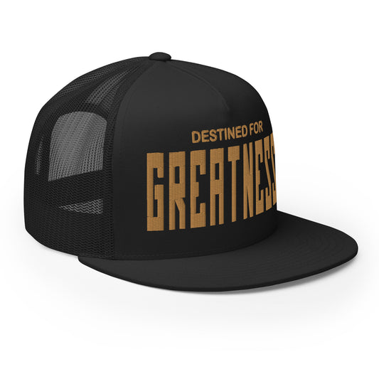 destined for GREATNESS 3D Trucker Cap CAMUNA Black