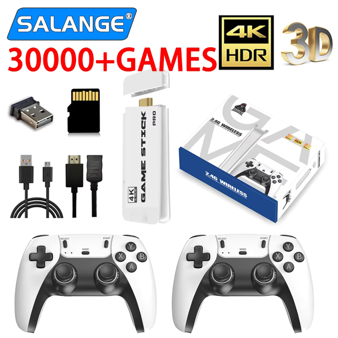 Consola Retro 4K Pro, 30000 Juegos 64 GB